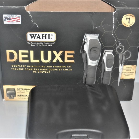 Wahl DELUXE Electric Haircutting & TRIMMING KIT Men's Shaver Beard Trimmer - Picture 9 of 14